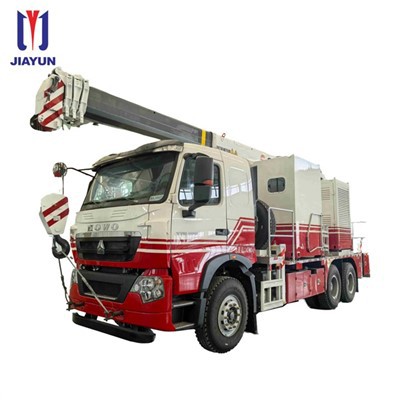 Vehicul Slickline montat pe macara